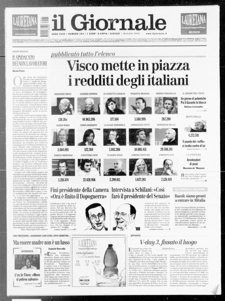 Il giornale : quotidiano del mattino